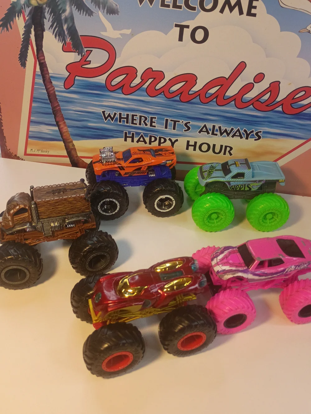 Lot Of 5 Hot Wheels Monster Jam Trucks 1/64 Scale Loose
